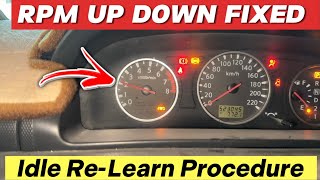 Nissan Electronic Throttle Body Idle Re-Learn Procedure || RPM Up Down Fix