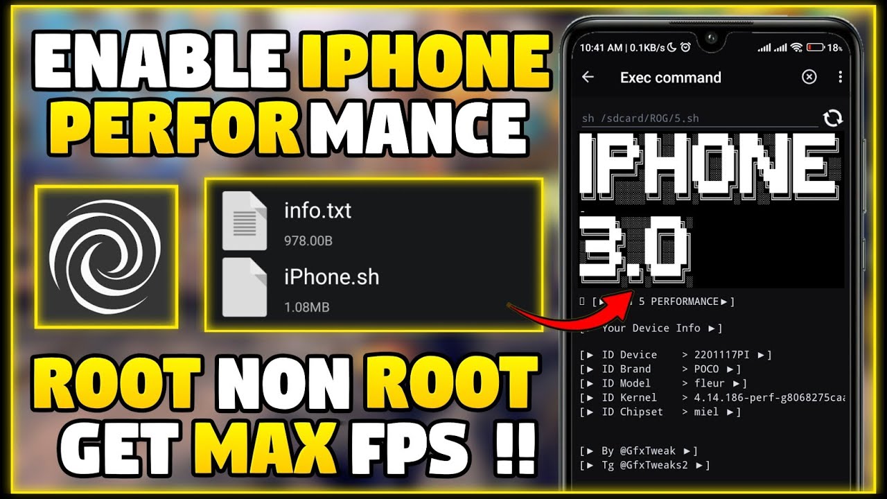 Enable iPhone Performance For Android Without Root || Optimize FPS ...