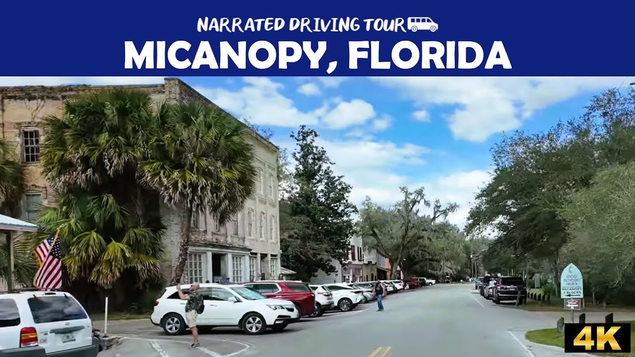 🚗✨ Scenic 4K Drive Through Historic Micanopy, Florida | The Town That Time Forgot 🌿🏡