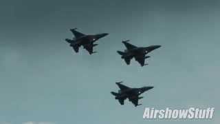 Belgian Air Force "Thunder Tigers" - 4x F-16 Demo Team - Sanicole Intl Airshow 2015