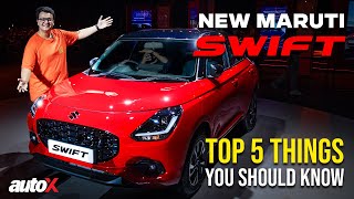 2024 Maruti Suzuki Swift Launched in India | Top 5 Things You Should Know | Walkaround | autoX