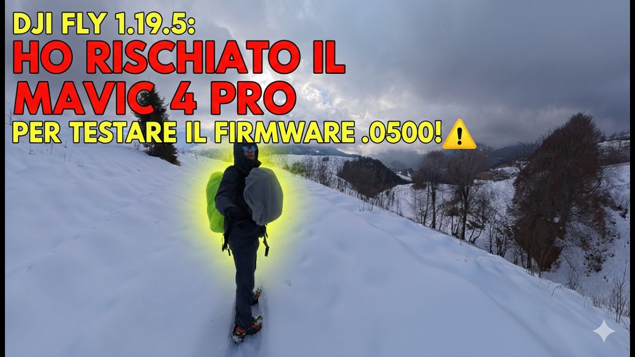 DJI FLY 1.19.5: Ho RISCHIATO il Mavic 4 Pro per testare il Firmware .0500! ⚠️