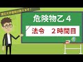 【危険物乙4講座】法令#2/14【危険物に関する施設・手続き】