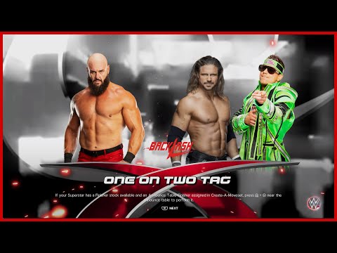 Braun Strowman (c) Vs John Morrison u0026 The Miz - Backlash 2020 - WWE 2K23 Sim PS5 4K