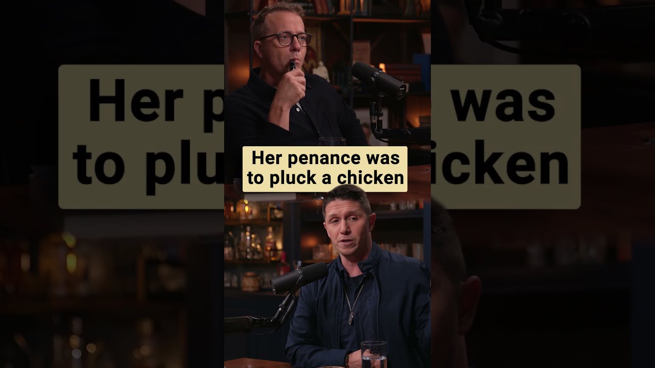 Her penance was to pluck a chicken