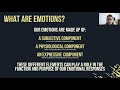 Managing emotions, Workshop 6