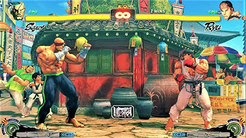 SAGAT VS RYU | CPU VS CPU Ultra Street Fighter IV  (Hardest AI)