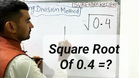 square root of 0.4 | vargmul nikalna | Class 8
