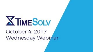 Wednesday Webinar: October 4, 2017