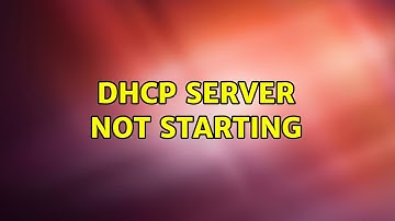 Ubuntu: DHCP server not starting