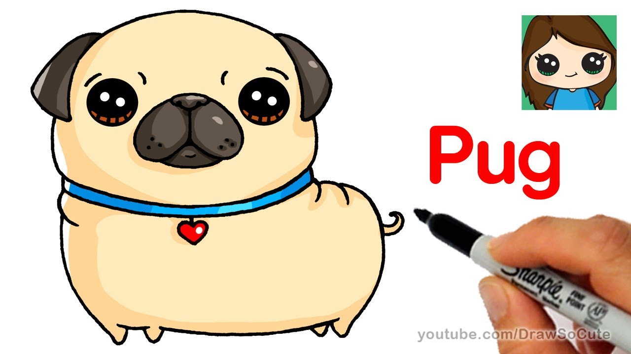 Cute Draw So Cute Puppies Sketch with simple drawing