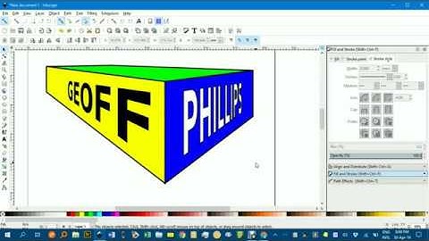 Two point perspective text