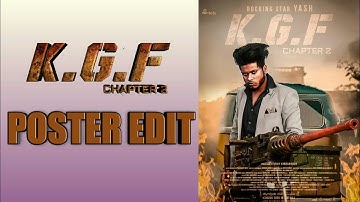 KGF Chapter 2 | KGF Chapter 2 Photo Editing | KGF Movie Poster Tutorial | Picsart Movie Poster Edit