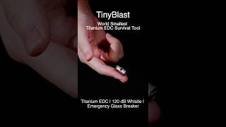 World Smallest Titanium Survival Whistle #metaldetecting #diy #edc #tips #camping #smartphone #home