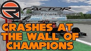 rFactor - Crashes At The Wall Of Champions