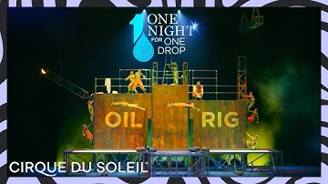 Trampoline, High Bar, Pool = BRAND NEW Oil Rig Act | One Night For One Drop 2019 | Cirque du Soleil