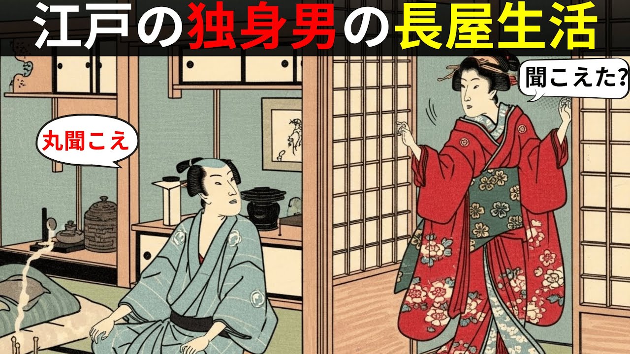 【江戸の長屋サバイバル】独身男性はどう生き延びたのか？極貧食・共同生活の衝撃の実情