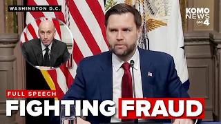 FULL SPEECH: JD Vance presents new fraud task force, unveils head of department