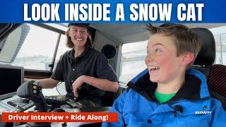 Bison X Snowcat at Perisher. RideAlong and Interview with Snow Groomer Driver