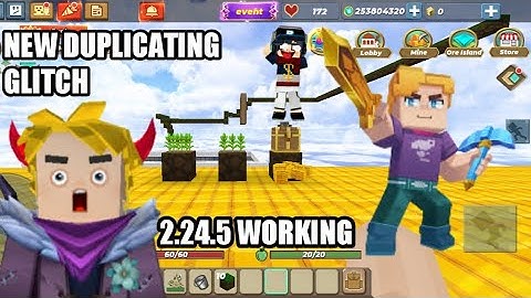 NEW DUPLICATING GLITCH (2.24.5) VERSION IN SKYBLOCK BLOCKMAN GO