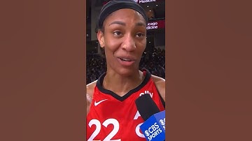 A’ja Wilson sideline interview ahead of the second quarter