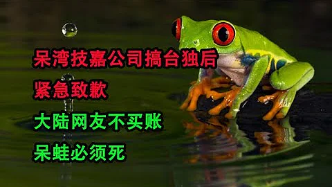 台灣技嘉科技貶低「中國製造」，搞「台獨」，被京東、淘寶等多平台下架，公司馬上道歉，大陸網友不買賬，呆蛙必須滾。 - 天天要聞