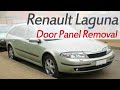 Renault Laguna 2 Driver's Door Panel Removal, Door Trim, Card, Reno