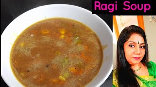 Ragi Soup Recipe -Healthy Ragi Soup For Dinner - Ragi Recipes For Weight Loss| Skinny Recipes