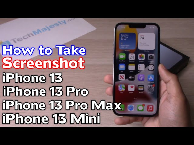 Comment faire une capture d'écran sur iPhone 13, Screenshot iPhone 13 (Pro  Max et Mini) 