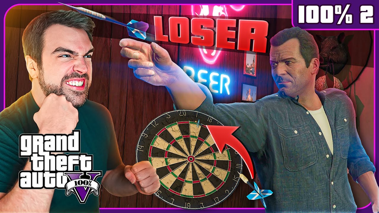 Darts Kill My Speedrun!? - Grand Theft Auto V 100% [Run 2] - (Full Playthrough) - DarkViperAU