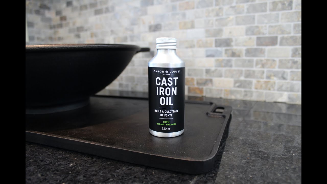 Caron & Doucet 100% Plant-Based Cast Iron Seasoning and Cleaning Oil 8-oz.