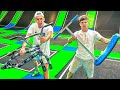 On saffronte au trampoline park trottinette vs bmx ft philippecantenot