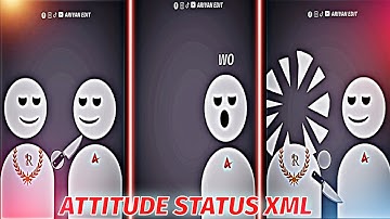 NEW ATTITUDE XML FILE 👿😏 ALIGHT MOTION PRESET #xml #attitude #alightmotion