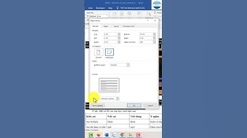 Cách xoay ngang trang giấy bất kỳ trong Word #shorts
