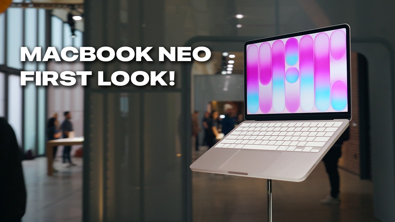 MacBook Neo за 599 долларов | Первый взгляд и беседа с iJustine