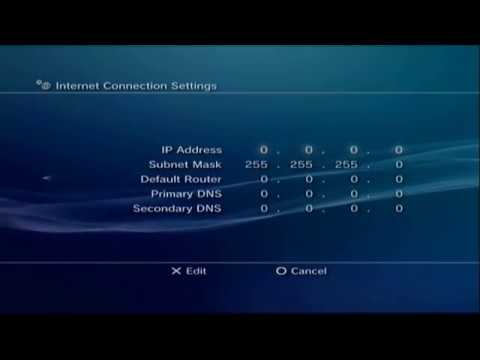 Setting PS3 IP Address - YouTube