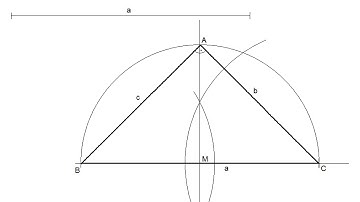 How to draw an isosceles right triangle knowing the length of its hypotenuse