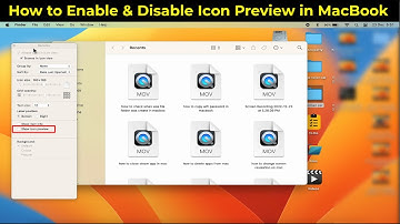 How to Enable & Disable Icon Preview in MacBook