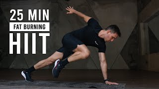 25 Min Fat Burning Cardio HIIT Workout | Burn 500 Calories (Full Body, No Equipment)