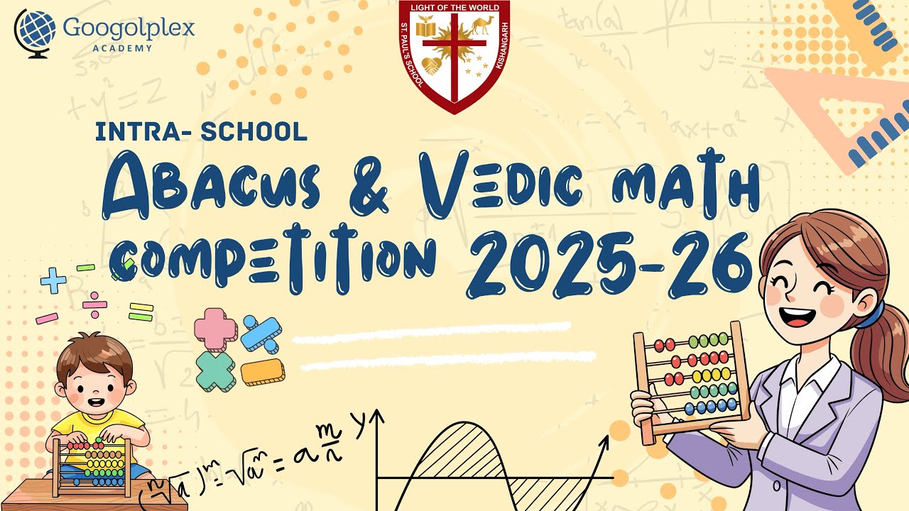 Intra-School Abacus & Vedic math competition 2025-26 | #stpaulskishangarh #abacus #vedicmaths 