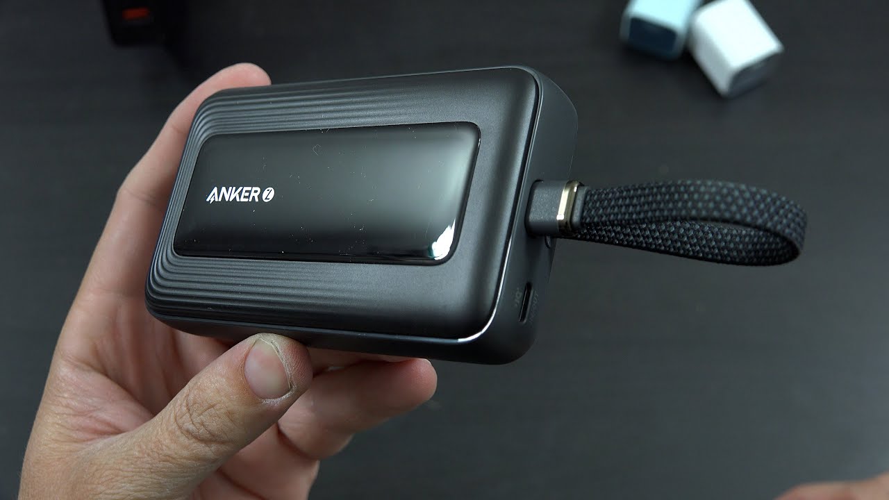 Anker Zolo Power Bank, 10,000mAh 30W High-Speed Portable Charger with  Built-in USB-C Cable