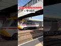 #shorts - 43159 & 43025 working a charter to Saltburn, also 91105 passes #class43 #class91 #ecml