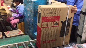 Low Table Strapping Machine Used in Furniture Application