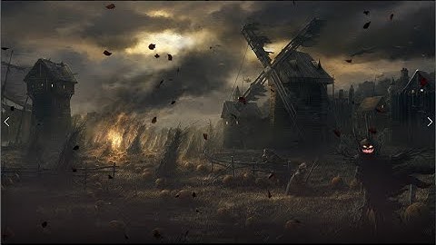 Haunted Village Halloween Ambience 🦇 3 Hours of Relaxing Spooky and Fall Nature Sounds, White Noise