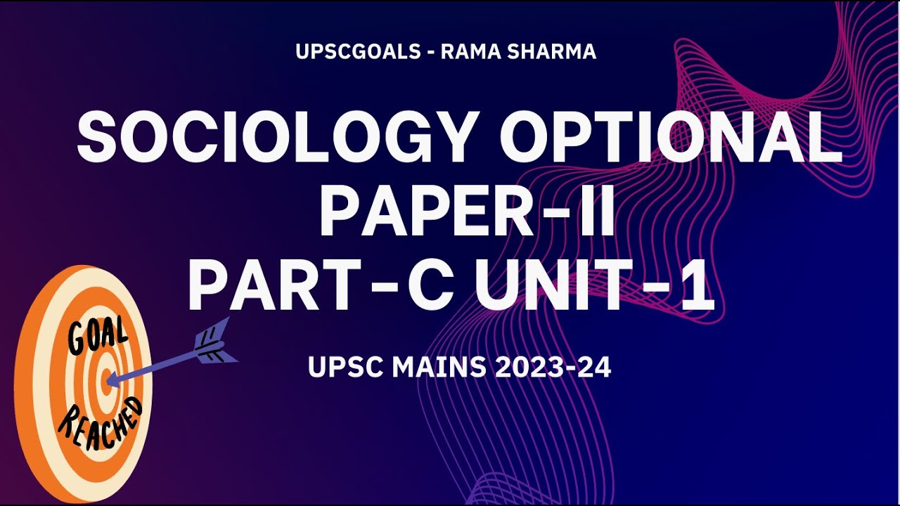 SOCIOLOGY OPTIONAL PAPER 2 VISION OF SOCIAL CHANGES upsc MAINS2023 Sociology optional paper 2 vision of social changes upsc mains2023