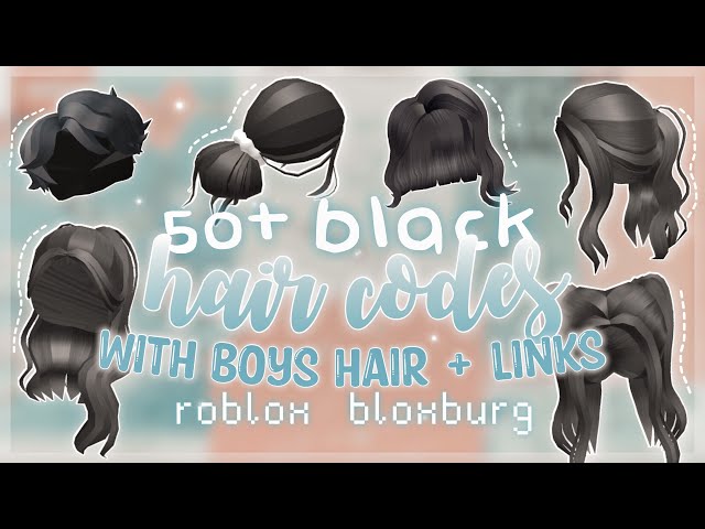 10+ Roblox BLACK hair for BOYS with codes and links! ✧ Glam Game