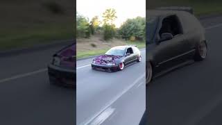 I miss these days. Just out cruising and grabbing rollers with the homies. #slammed #static #eghatch