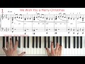 WE WISH YOU A MERRY CHRISTMAS Song Piano HOW TO PLAY Music sheet New Year Music Музыка на Рождество