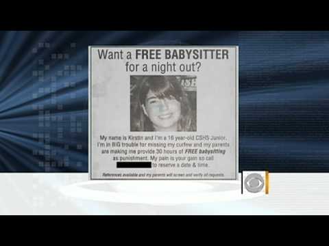 Dad Punishes Daughter with Free Babysitter Ad