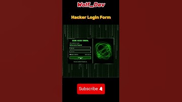 Hacker Login Form